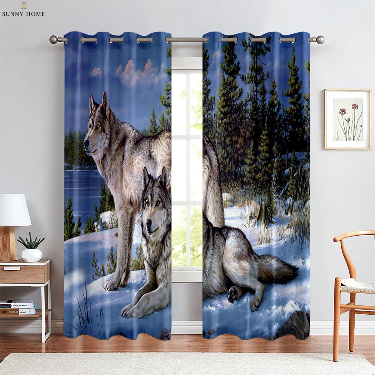 Animal Wolf 3D Print Printing Curtain Light Blocking Heat Insulation Curtain Window Decorative Piece Curtain Kitchen Area Living Bedroom Curtain W100xH130(CM) folio&Grommet Top
Animal Wolf 3D Print Printing Curtain Light Blocking Heat Insulation Curtain Window Decorative Piece Curtain Kitchen Area Living Bedroom Curtain W100xH130(CM) folio&Grommet Top