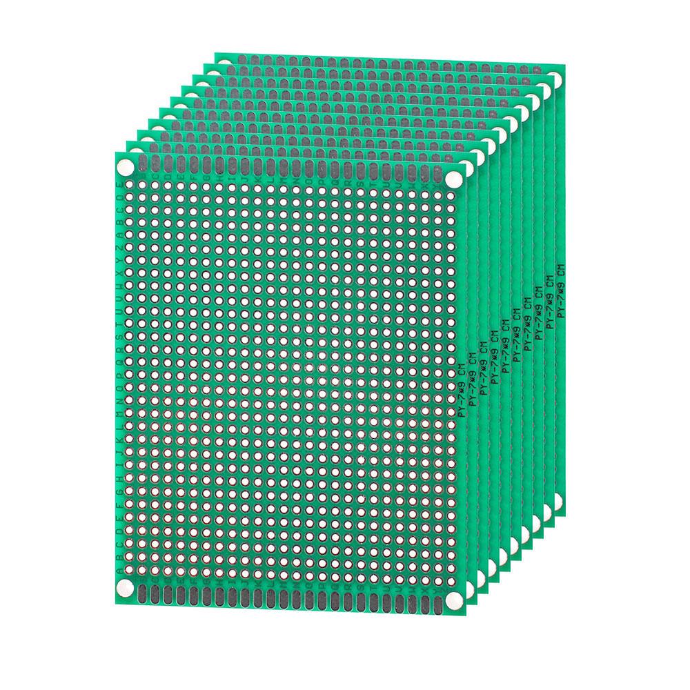 10PCS Двостороння друкована плата 7*10CM 7*9CM Green DIY Prototype Pcb Universal Board Circuit Boards 7x9CM
10PCS Двостороння друкована плата 7*10CM 7*9CM Green DIY Prototype Pcb Universal Board Circuit Boards 7x9CM