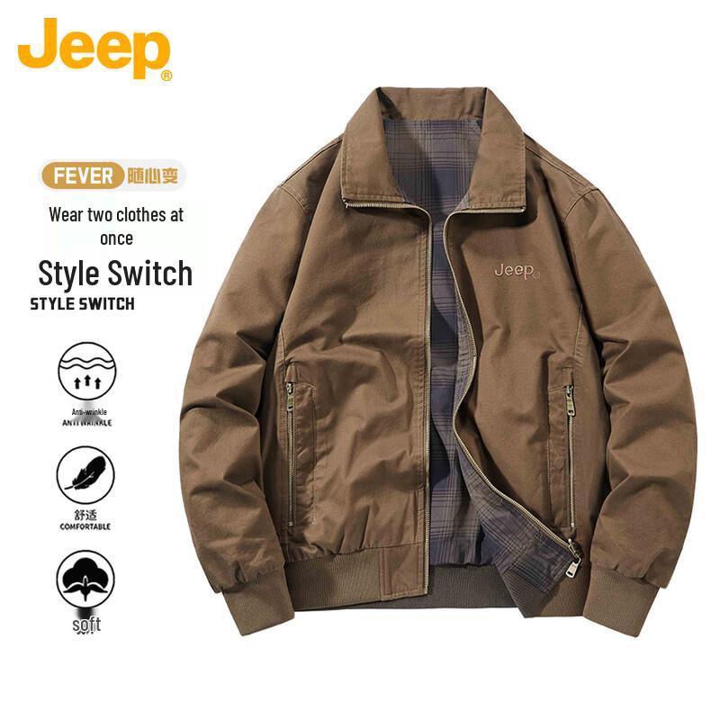 JEEP Men s Reversible Stand-Collar Casual Jacket 3XL
JEEP Men s Reversible Stand-Collar Casual Jacket 3XL