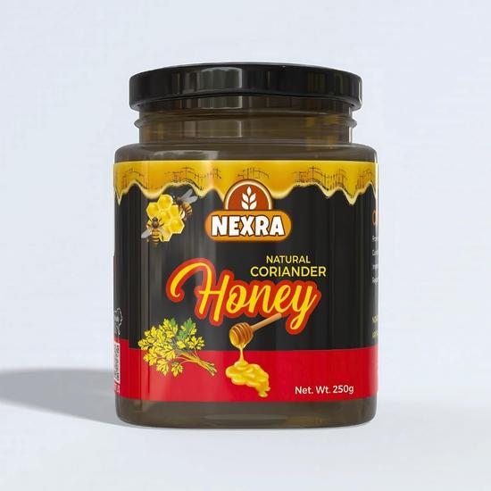 Nexra - Coriander Honey 250g | Pure Natural Honey | Digestive Support | Boosts Immunity & Flavorful 250GM
Nexra - Coriander Honey 250g | Pure Natural Honey | Digestive Support | Boosts Immunity & Flavorful 250GM