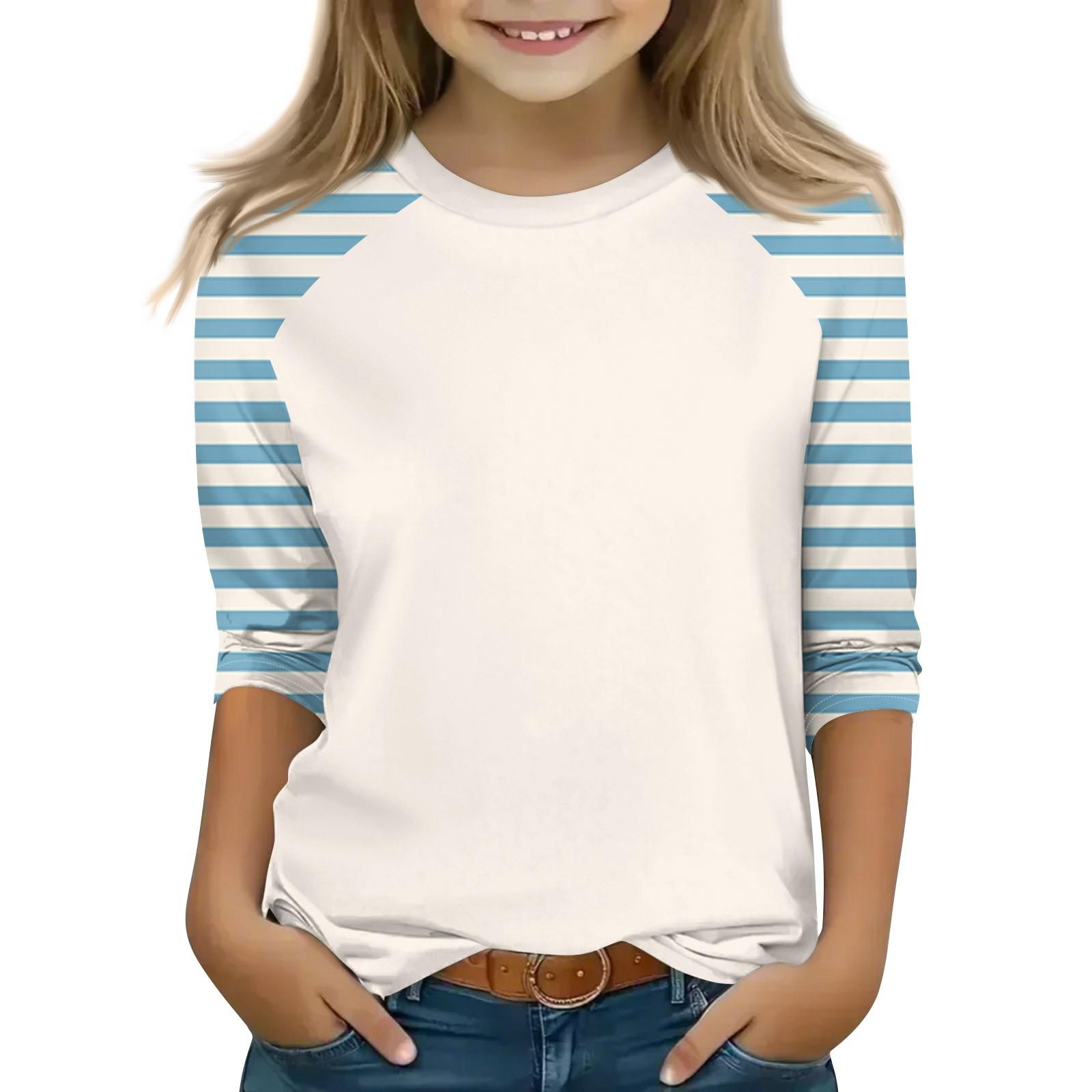 Tops For Youth Girls 4-16 Years Round Neck 3/4 Sleeves T-Shirts Trendy Tops Outfit Tees 150
Tops For Youth Girls 4-16 Years Round Neck 3/4 Sleeves T-Shirts Trendy Tops Outfit Tees 150