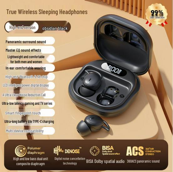 X62 In-Ear Sleep Bluetooth Earbuds: Comfortable, Lightweight, Zero Pressure Fit to Prevent Swelling and Pain Flagship
X62 In-Ear Sleep Bluetooth Earbuds: Comfortable, Lightweight, Zero Pressure Fit to Prevent Swelling and Pain Flagship