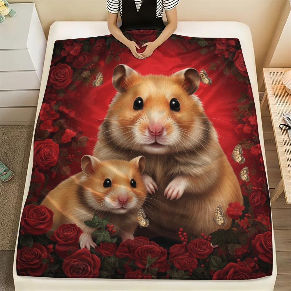 1PC Red Rose Animals Print Flannel Blanket, High quality All Seasons, Home Decor, Warmth and Comfort, Perfect for Christmas Gifts 80cm x 120cm
1PC Red Rose Animals Print Flannel Blanket, High quality All Seasons, Home Decor, Warmth and Comfort, Perfect for Christmas Gifts 80cm x 120cm