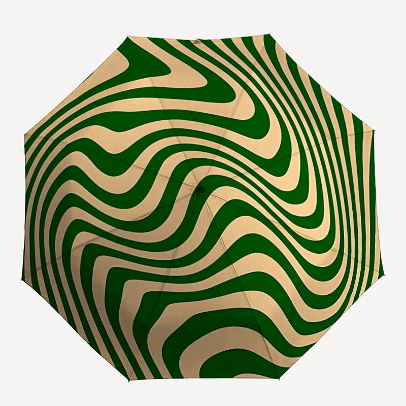 1pc Wave Pattern Automatic Open/close Folding Compact Umbrella, 8-Rib Sturdy Canopy, Lightweight Portable, Everyday Use, Gift, Outdoor Umbrella, Trave
1pc Wave Pattern Automatic Open/close Folding Compact Umbrella, 8-Rib Sturdy Canopy, Lightweight Portable, Everyday Use, Gift, Outdoor Umbrella, Trave
