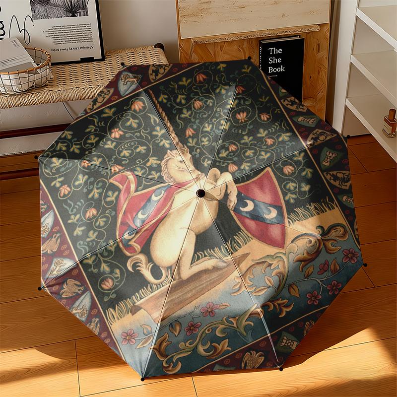 1pc Medieval Unicorn Hunting Umbrella Portable Folding Umbrella Iron Frame Hole Bone Structure Outdoor Home Umbrella
1pc Medieval Unicorn Hunting Umbrella Portable Folding Umbrella Iron Frame Hole Bone Structure Outdoor Home Umbrella
