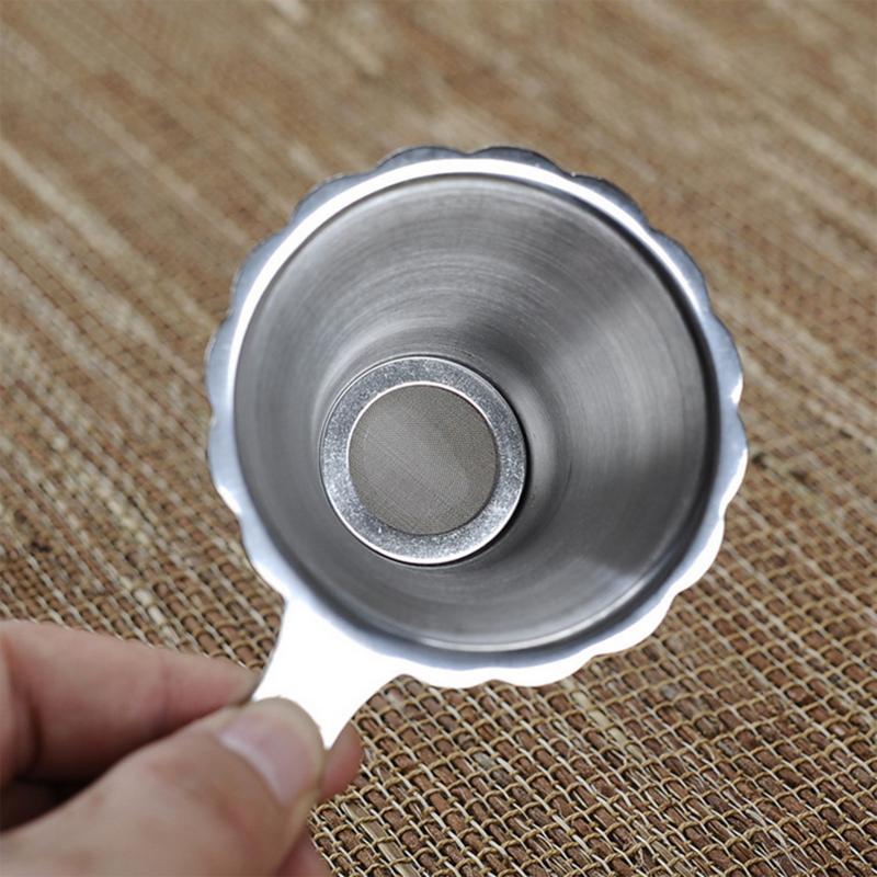Tea Strainer Double Layer Fine Mesh Filter Sieve Stainless Steel Lace Tea Drain Kitchen Tea Infusers Utensils
Tea Strainer Double Layer Fine Mesh Filter Sieve Stainless Steel Lace Tea Drain Kitchen Tea Infusers Utensils