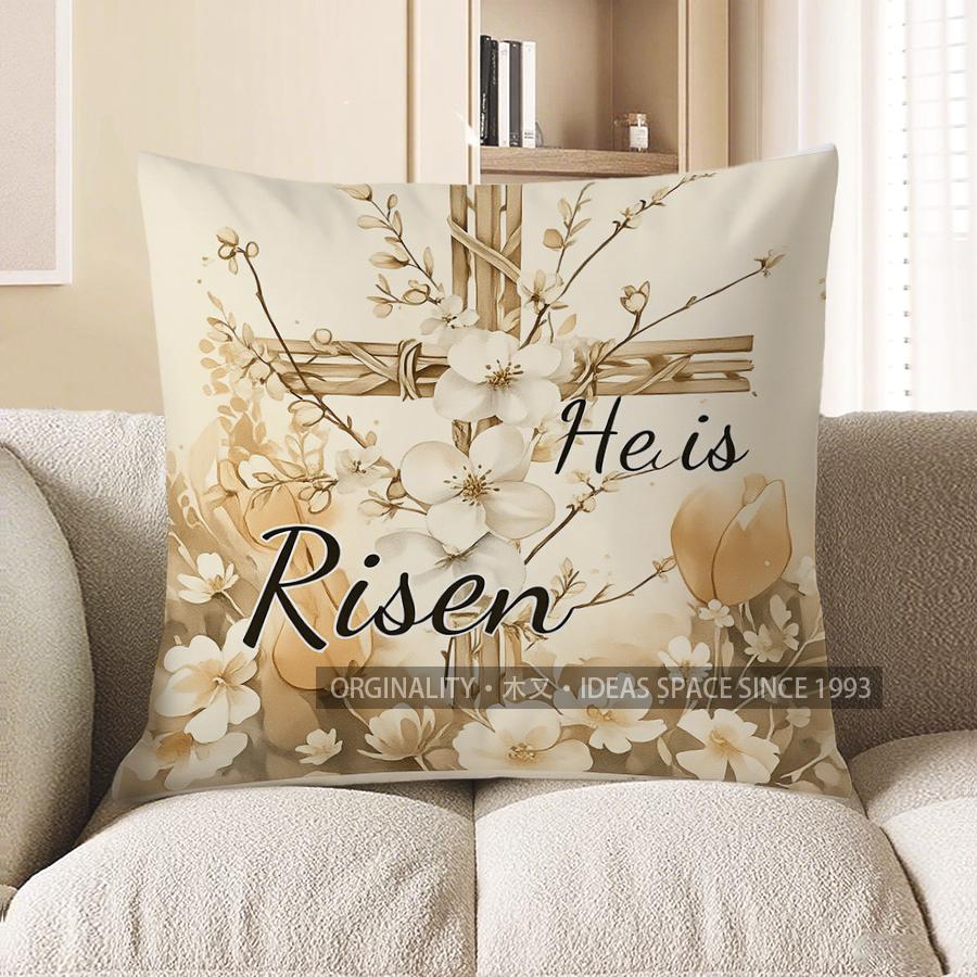 Home Decor Happy Easter Bunny Floral Pillow Cover Pattern Cushion Cover Suitable For Sofa Bedroom Car Pillow Cover 40x40cm
Home Decor Happy Easter Bunny Floral Pillow Cover Pattern Cushion Cover Suitable For Sofa Bedroom Car Pillow Cover 40x40cm