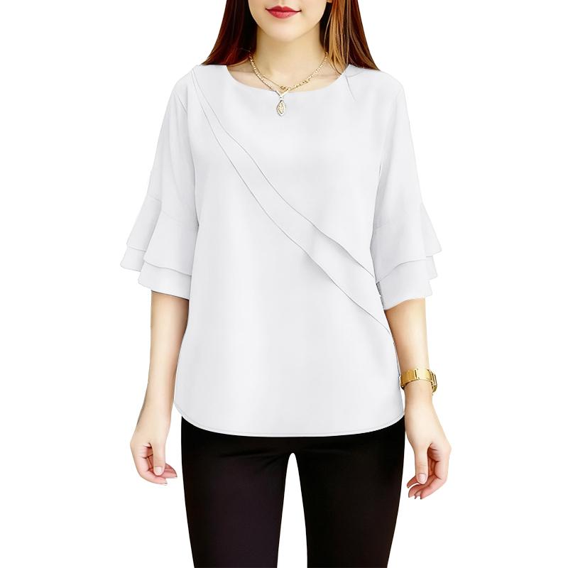 ZANZEA Женская повседневная блузка с круглым вырезом, однотонная, с рукавом до локтя 4XL белый
ZANZEA Женская повседневная блузка с круглым вырезом, однотонная, с рукавом до локтя 4XL белый