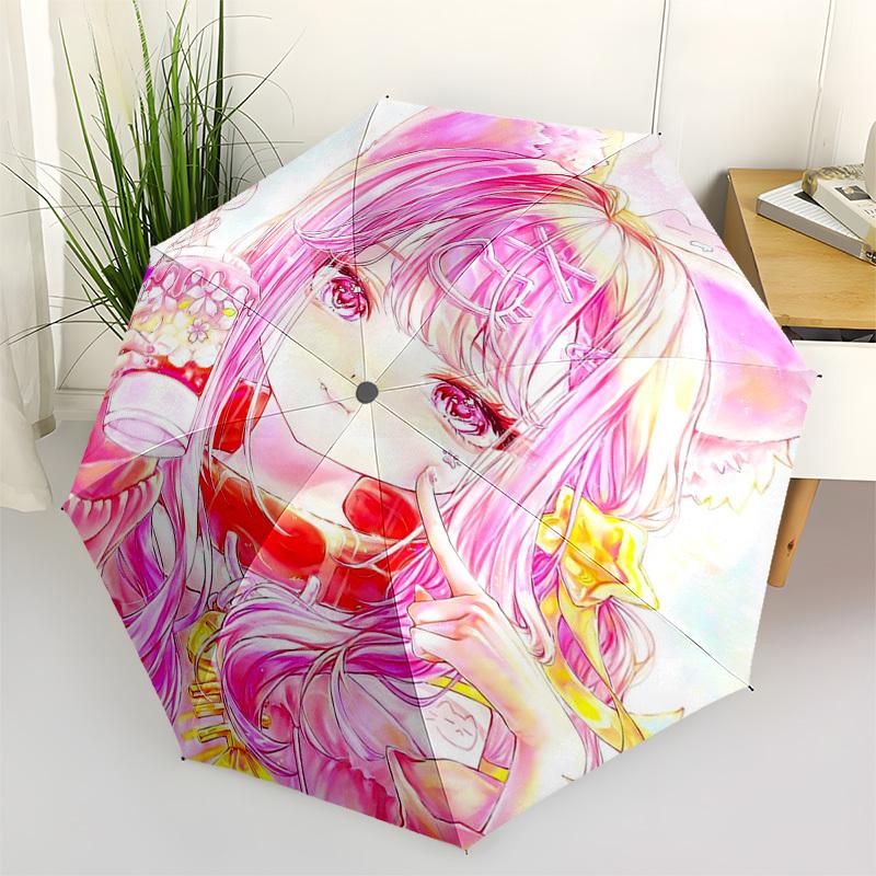 1pc Outdoor Umbrella with Cute Anime Girl Design - Automatic Opening/Closing, Portable 3-Fold Design, 8-Rib Iron Frame - Perfect Gift for Fans, T
1pc Outdoor Umbrella with Cute Anime Girl Design - Automatic Opening/Closing, Portable 3-Fold Design, 8-Rib Iron Frame - Perfect Gift for Fans, T