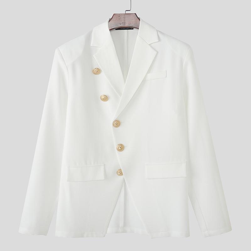 INCERUN Мужские блейзеры оверсайз с лацканами, длинными рукавами, однотонные, на пуговицах, повседневные, свободные, тонкие M белый
INCERUN Мужские блейзеры оверсайз с лацканами, длинными рукавами, однотонные, на пуговицах, повседневные, свободные, тонкие M белый