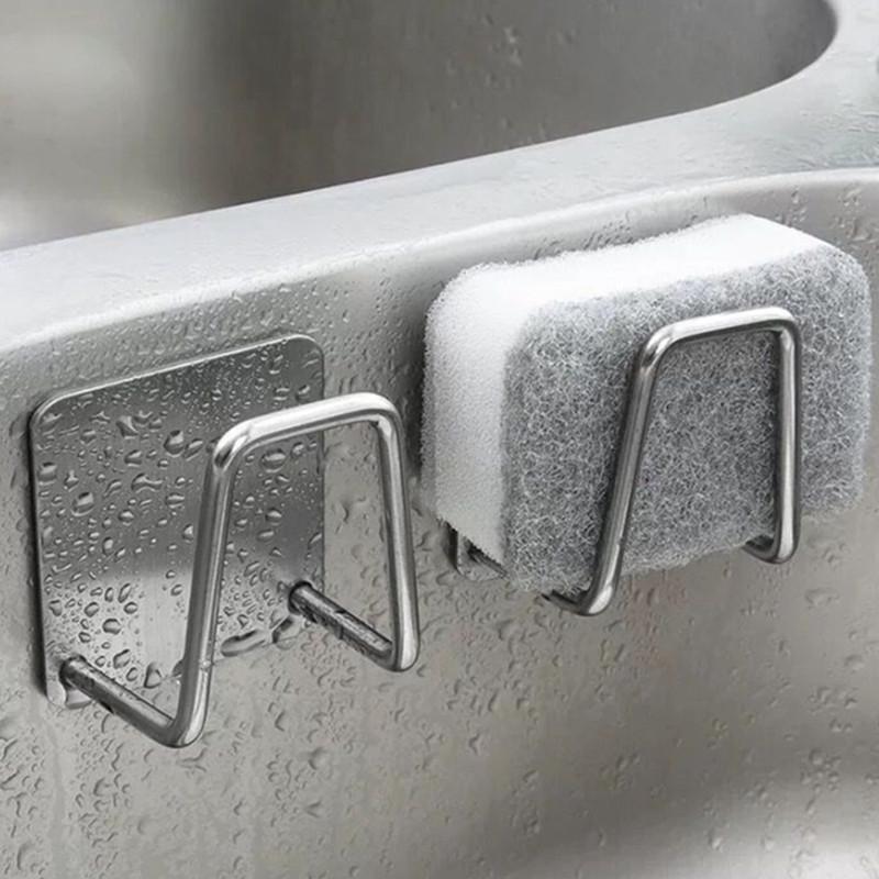 Kitchen Sponges Holder Self Adhesive Sink Sponges Drain Drying Rack Stainless Steel Kitchen Sink Accessories Organizer Shelf армия зеленый 
Kitchen Sponges Holder Self Adhesive Sink Sponges Drain Drying Rack Stainless Steel Kitchen Sink Accessories Organizer Shelf армия зеленый