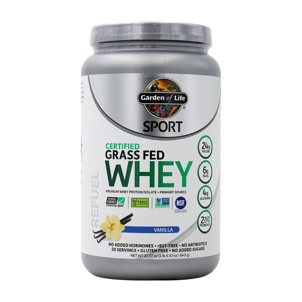 Sport, Certified Grass Fed, Whey Protein Powder Vanilla, 20 Servings, 22.57 oz
Sport, Certified Grass Fed, Whey Protein Powder Vanilla, 20 Servings, 22.57 oz