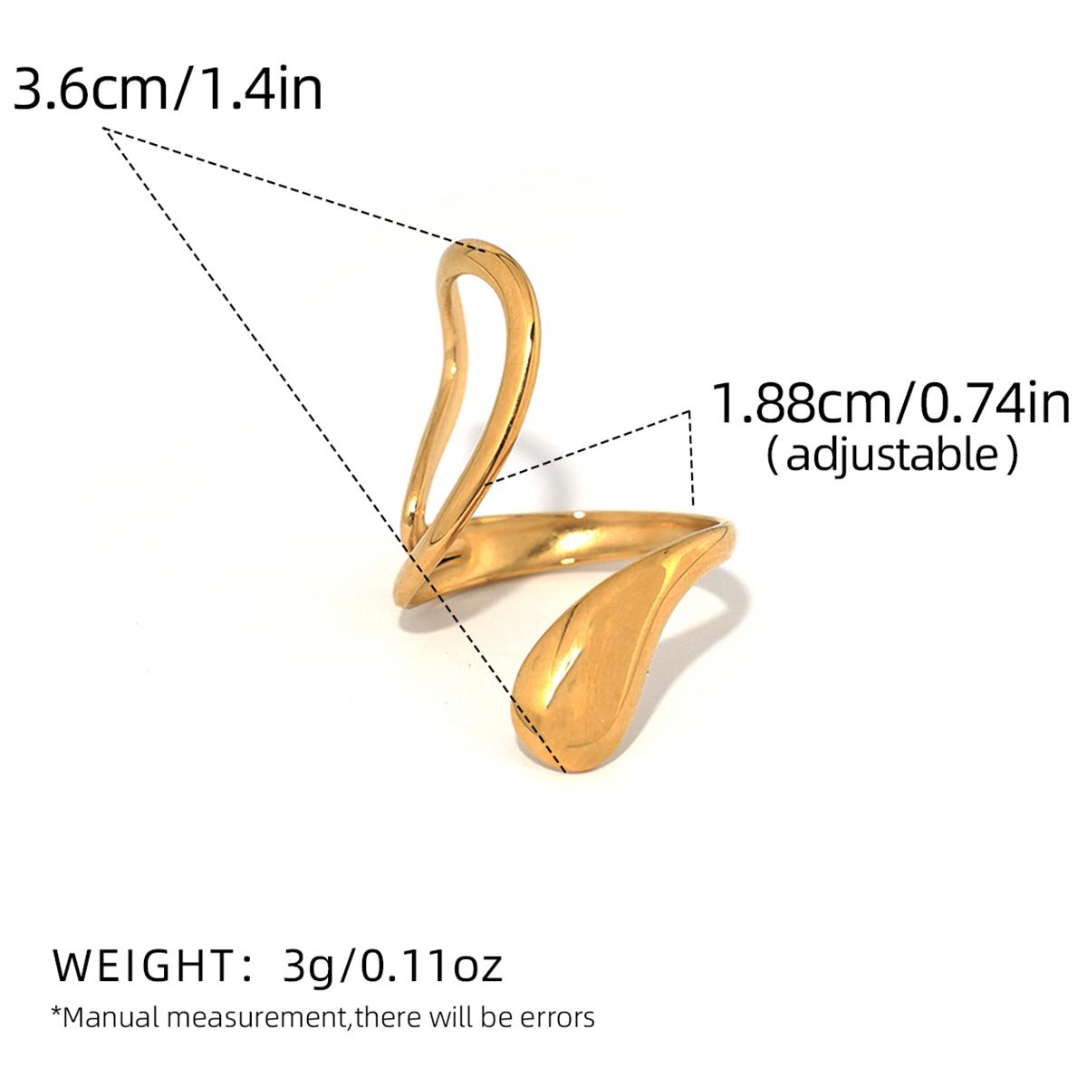 Minimalist Linear Geometric Design Ring Stainless Steel Hollow Irregular Stackable Ring Women s Accessories Party Gift Vacation resizable
Minimalist Linear Geometric Design Ring Stainless Steel Hollow Irregular Stackable Ring Women s Accessories Party Gift Vacation resizable