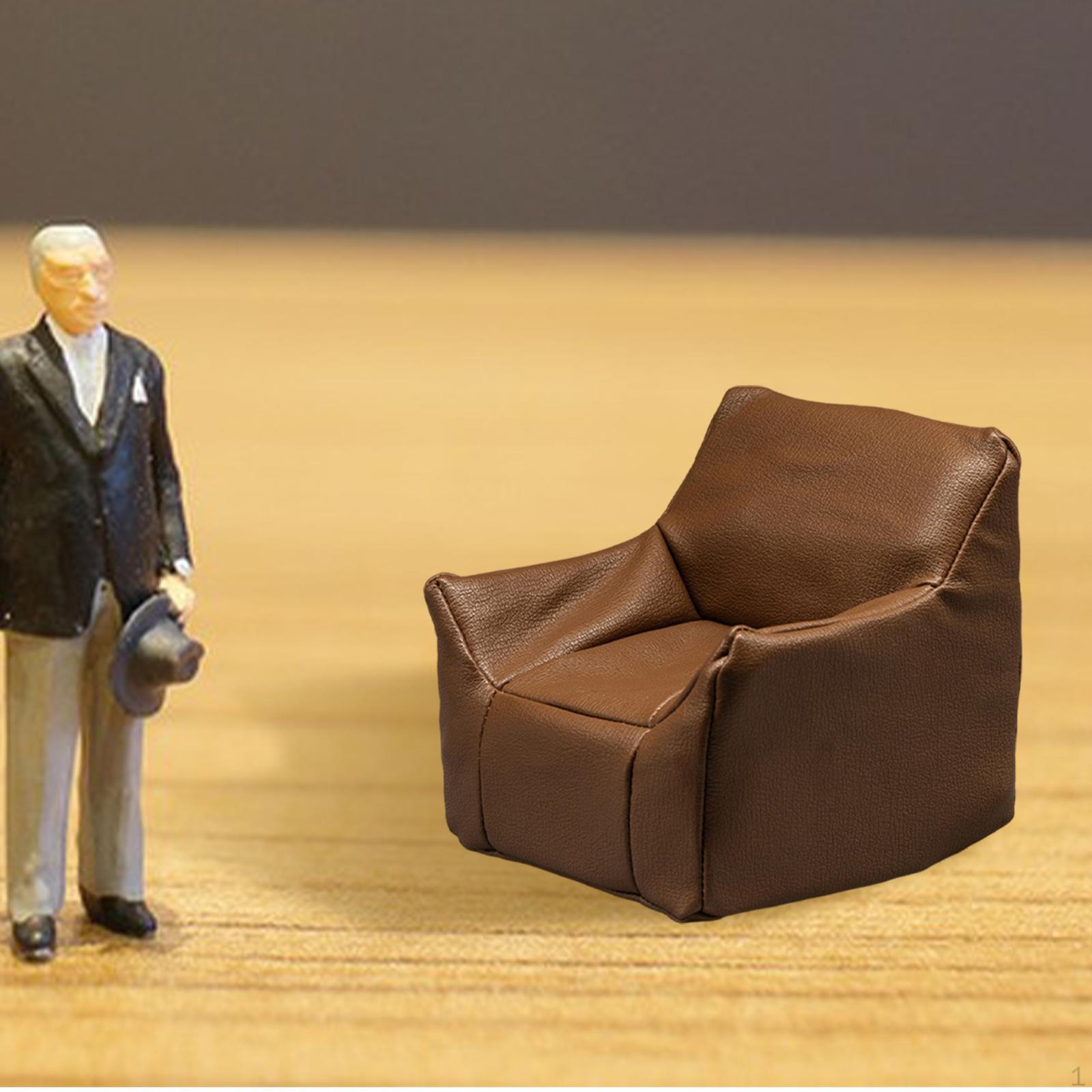 Dollhouse Miniature PU Sofa Single Armchair Accent Chair Decorative Reading Suitable for коричневий
Dollhouse Miniature PU Sofa Single Armchair Accent Chair Decorative Reading Suitable for коричневий