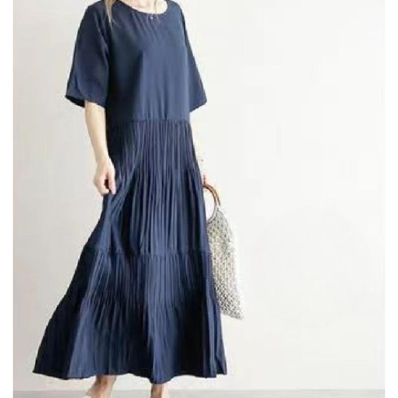 Летнее однотонное круглое художественное хлопковое льняное свободное плиссированное платье с короткими рукавами 2XL тёмно-синий
Летнее однотонное круглое художественное хлопковое льняное свободное плиссированное платье с короткими рукавами 2XL тёмно-синий