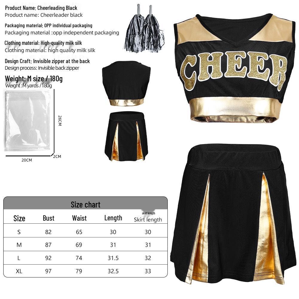 Women s Cheerleading Competition Dance Costume Set – Short Skirt Extra Large чёрный
Women s Cheerleading Competition Dance Costume Set – Short Skirt Extra Large чёрный