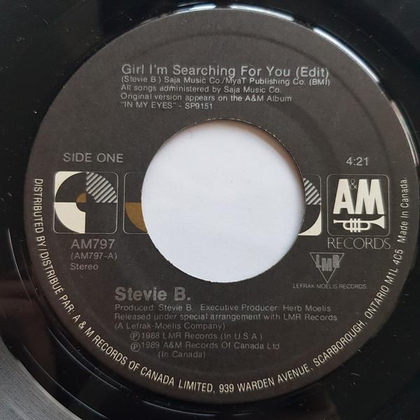 7-дюймовая пластинка STEVIE B - Girl I Am Searching For You AM797 A&M Records 1989 Канада Танцевальная и Электронная Б/У
7-дюймовая пластинка STEVIE B - Girl I Am Searching For You AM797 A&M Records 1989 Канада Танцевальная и Электронная Б/У