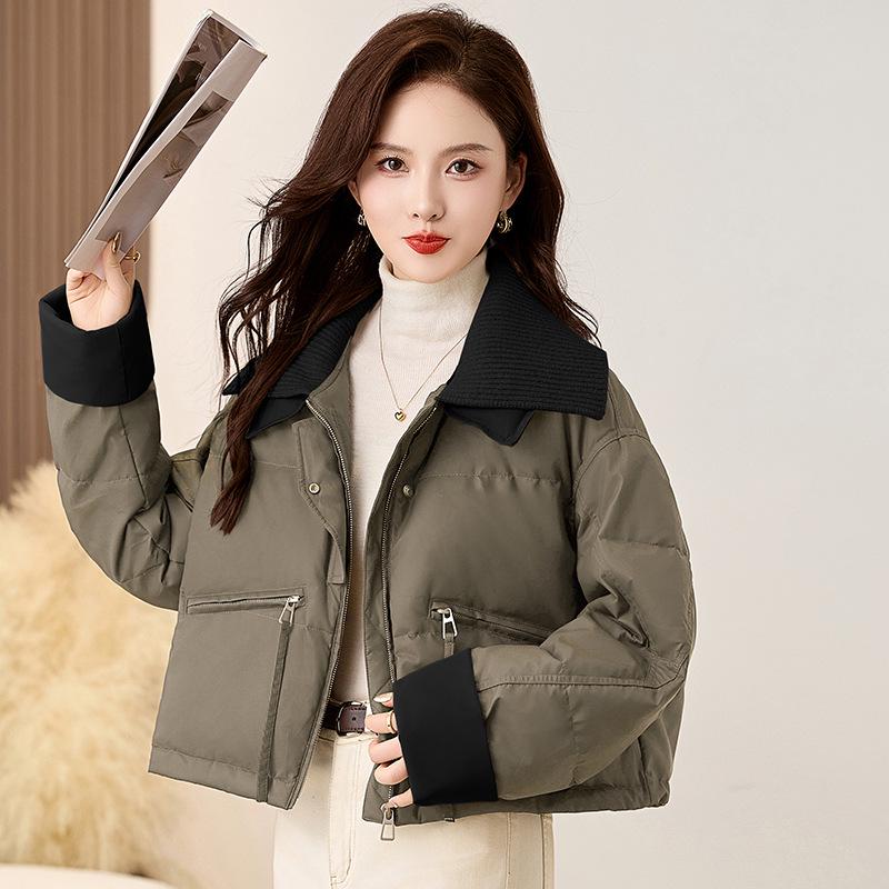 Women s Knit Splice Down Jacket with Turn-Down Collar - Warm Winter Coat M (45-55kg)
Women s Knit Splice Down Jacket with Turn-Down Collar - Warm Winter Coat M (45-55kg)