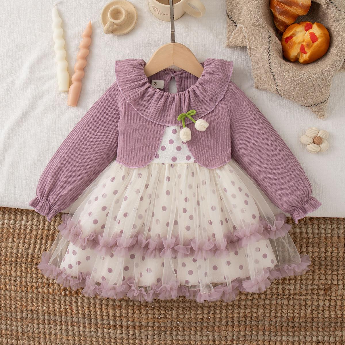 Autumn Christmas Party Baby Girl Dress Cute Polka Dot Children s Clothing Suitable Babies Aged 110cm фіолетовий
Autumn Christmas Party Baby Girl Dress Cute Polka Dot Children s Clothing Suitable Babies Aged 110cm фіолетовий