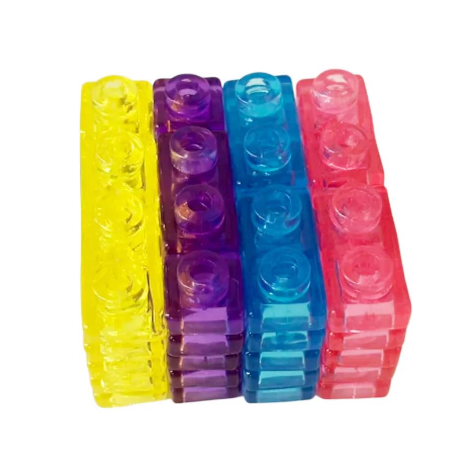 40pcs Crystal Soft Gummy Jelly Building Blocks Set for Kids Stretchy Squishy Toy Transparent Creative Tabletop Games Collectible
40pcs Crystal Soft Gummy Jelly Building Blocks Set for Kids Stretchy Squishy Toy Transparent Creative Tabletop Games Collectible
