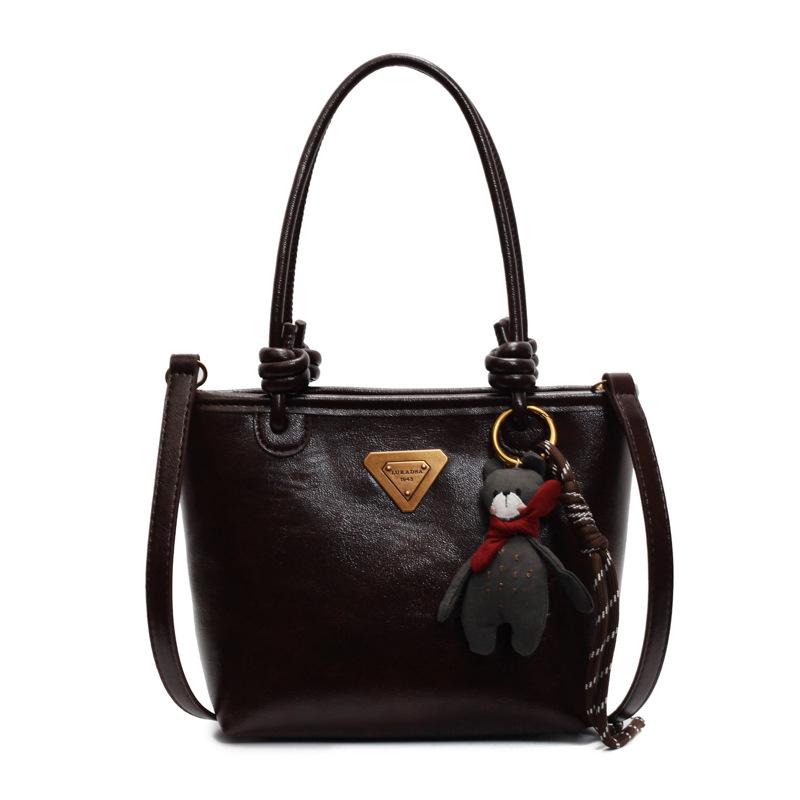 Retro handbag bag women s spring 2025 new foreign style shoulder messenger bag texture student commuter bucket bag No pendant темно-коричневого кольору
Retro handbag bag women s spring 2025 new foreign style shoulder messenger bag texture student commuter bucket bag No pendant темно-коричневого кольору