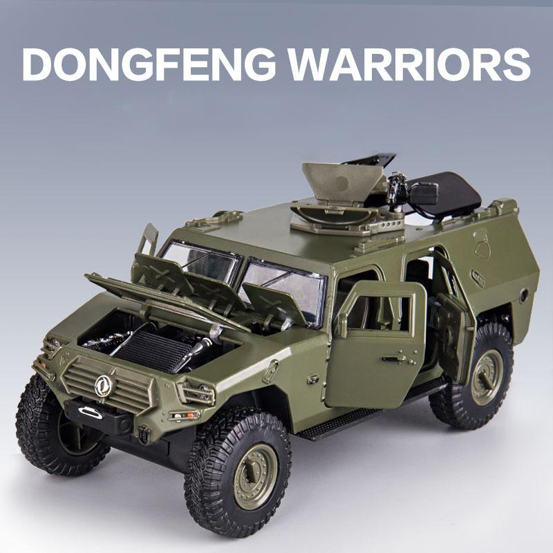 1:28 Dongfeng Warriors, военный внедорожник, легковой автомобиль со звуком и светом, детский подарок, литая под давлением игрушка, коллекция моделей
1:28 Dongfeng Warriors, военный внедорожник, легковой автомобиль со звуком и светом, детский подарок, литая под давлением игрушка, коллекция моделей