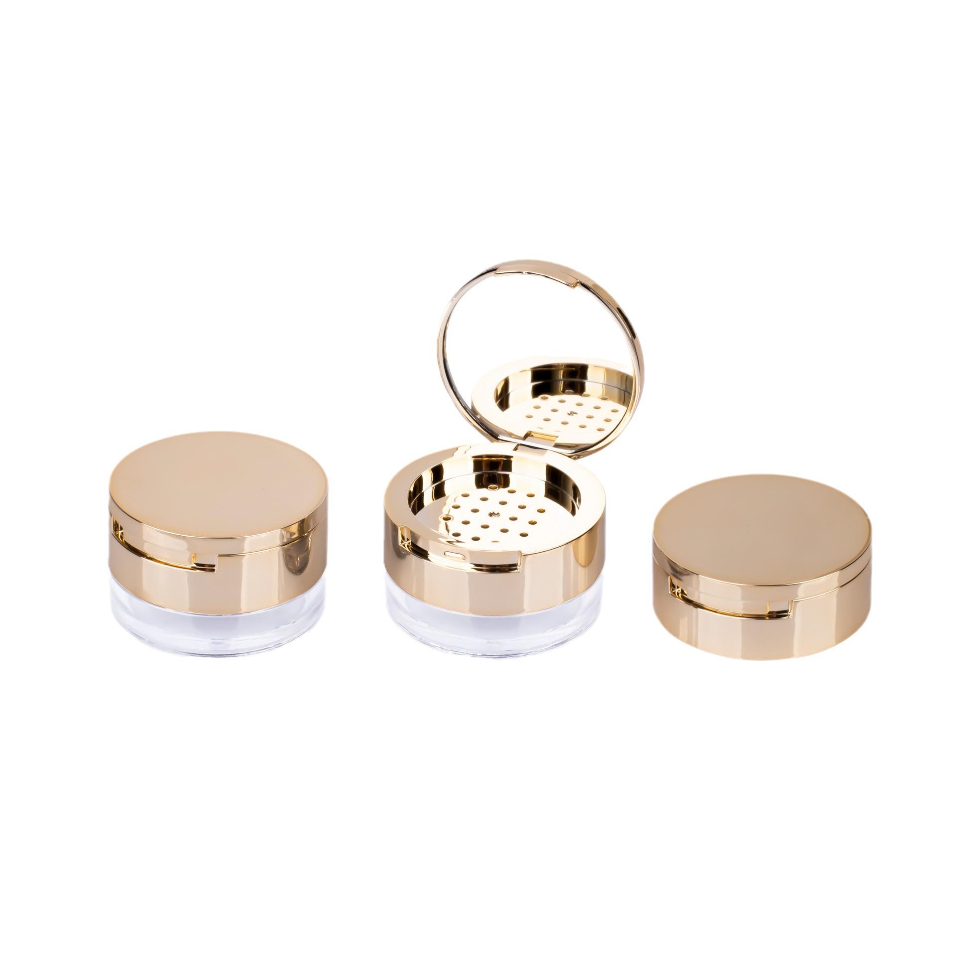 Portable Round Powder Container with Flip Lid and Mirror Compact Empty Cosmetic Case for Loose Powder Storage and Travel Use One Size
Portable Round Powder Container with Flip Lid and Mirror Compact Empty Cosmetic Case for Loose Powder Storage and Travel Use One Size