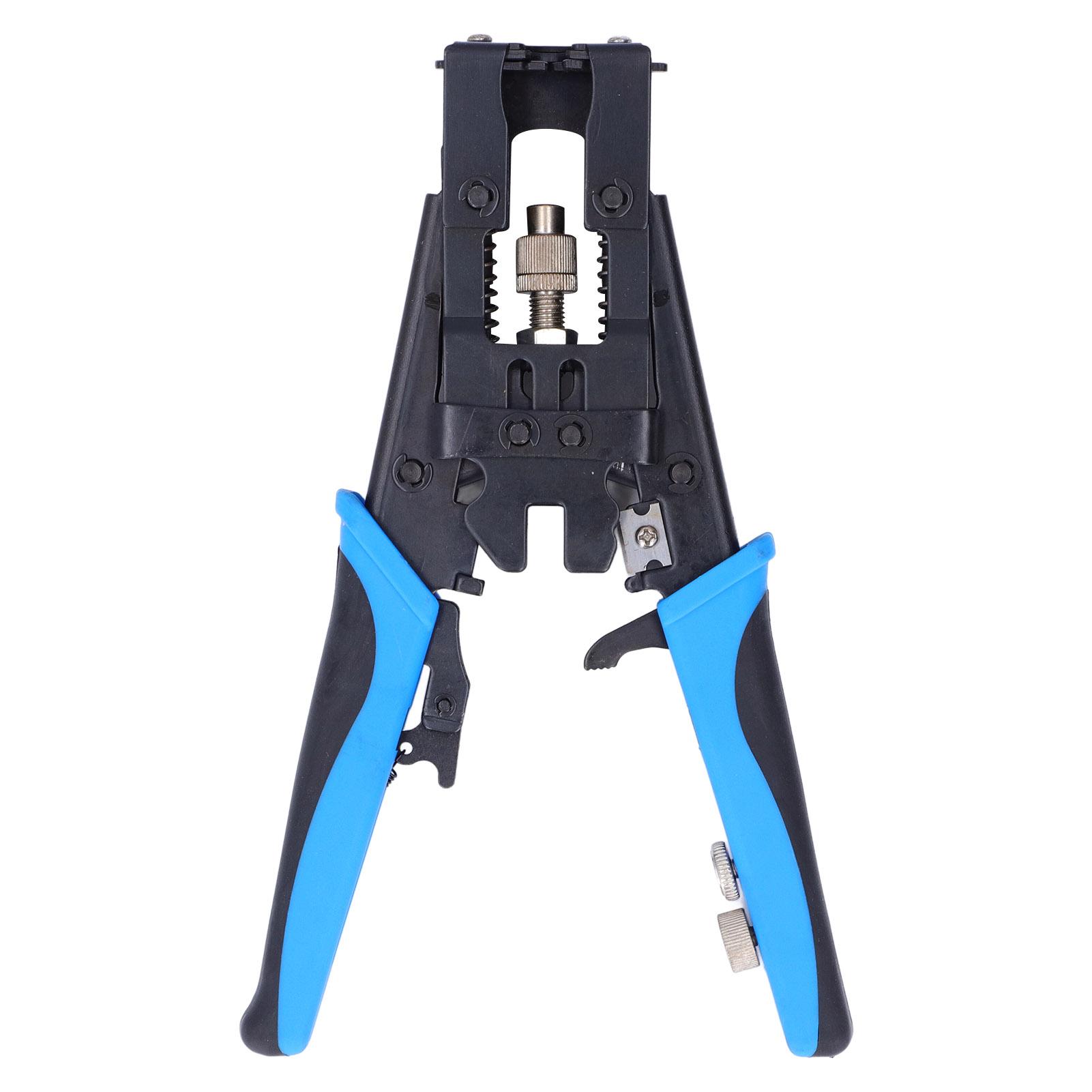 Coax Cable Crimper Alloy Steel Plastic Multifunctional Compression Connector for F BNC RCA
Coax Cable Crimper Alloy Steel Plastic Multifunctional Compression Connector for F BNC RCA