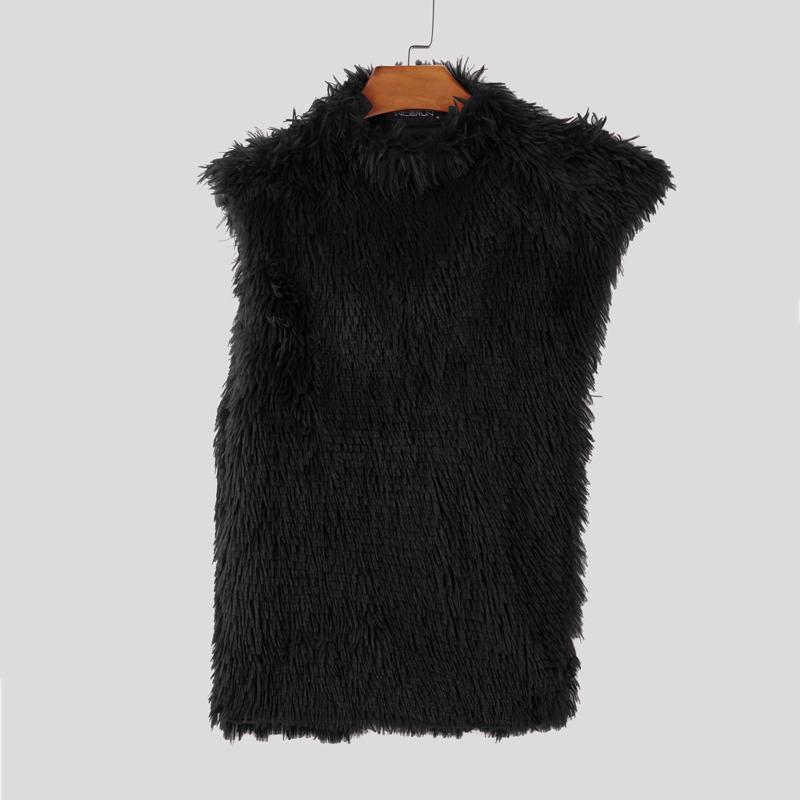 INCERUN Мужские нерегулярные пушистые майки без рукавов жилет 4XL чёрный
INCERUN Мужские нерегулярные пушистые майки без рукавов жилет 4XL чёрный