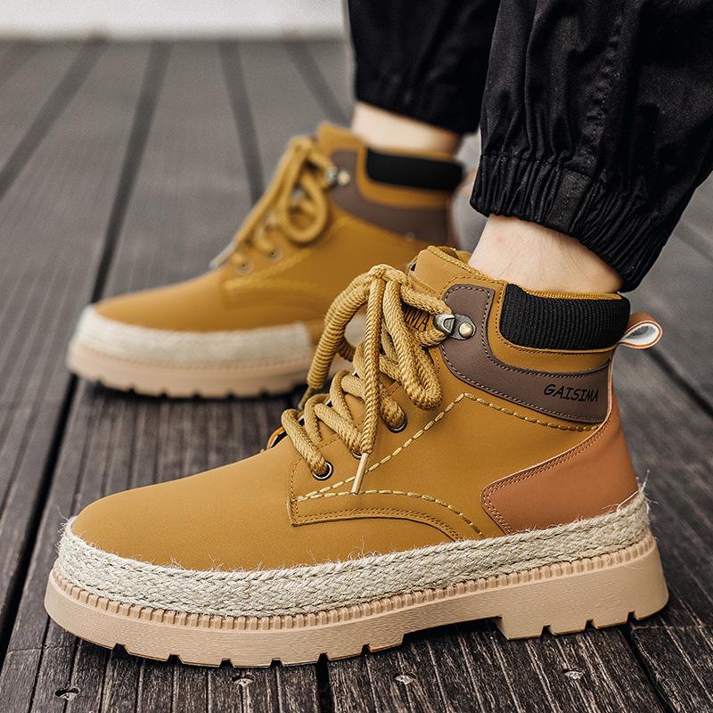 Straw sole Martin boots men s autumn and winter new men s shoes new outdoor tooling shoes men s high-top casual short boots 44
Straw sole Martin boots men s autumn and winter new men s shoes new outdoor tooling shoes men s high-top casual short boots 44