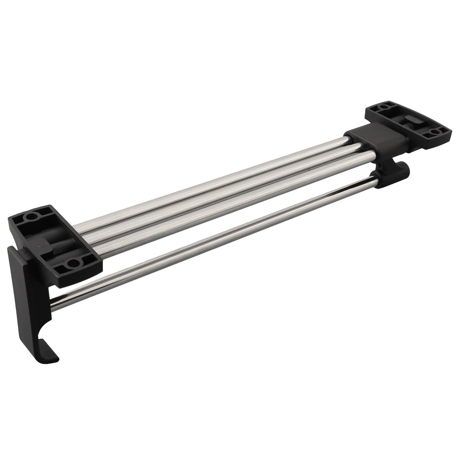 Выдвижная верхняя вешалка для одежды из нержавеющей стали 300mm
Выдвижная верхняя вешалка для одежды из нержавеющей стали 300mm