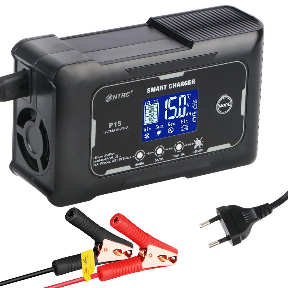 Интеллектуальное зарядное устройство для аккумуляторов с ЖК-дисплеем 240 Вт 15 А, автоматическое импульсное восстановление, высокая мощность, автоматическое для свинцово-кислотных литиевых аккумуляторов Lifepo4 AGM чёрный
Интеллектуальное зарядное устройство для аккумуляторов с ЖК-дисплеем 240 Вт 15 А, автоматическое импульсное восстановление, высокая мощность, автоматическое для свинцово-кислотных литиевых аккумуляторов Lifepo4 AGM чёрный