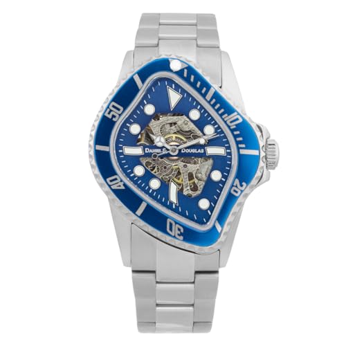 DANIEL & DOUGLAS BROKEN MARINE DD8811 Men s Automatic Skeleton Watch with Hand-Wound Movement (Silver Blue)
DANIEL & DOUGLAS BROKEN MARINE DD8811 Men s Automatic Skeleton Watch with Hand-Wound Movement (Silver Blue)