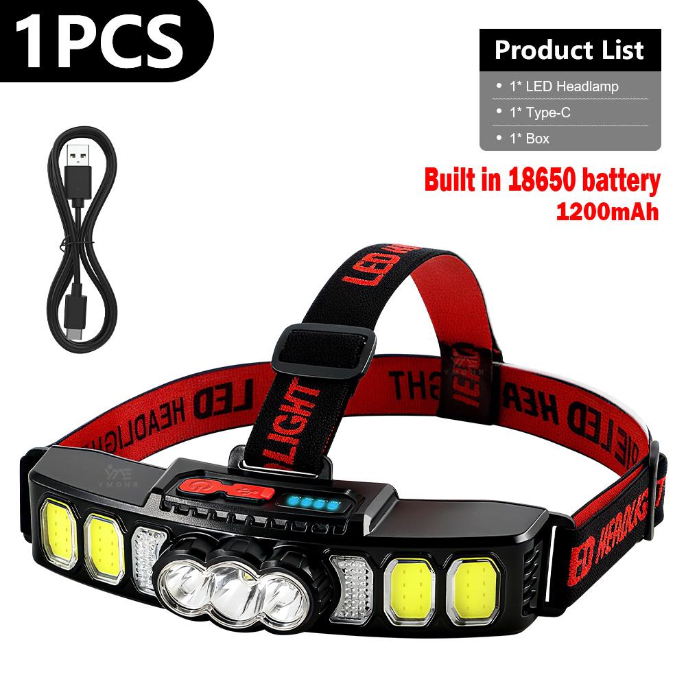 10000LM Head LED Front Flashlight Powerful Led Headlamp USB C Rechargeable Headlight 18650 Head Led Light Hiking Camping Lantern black
10000LM Head LED Front Flashlight Powerful Led Headlamp USB C Rechargeable Headlight 18650 Head Led Light Hiking Camping Lantern black