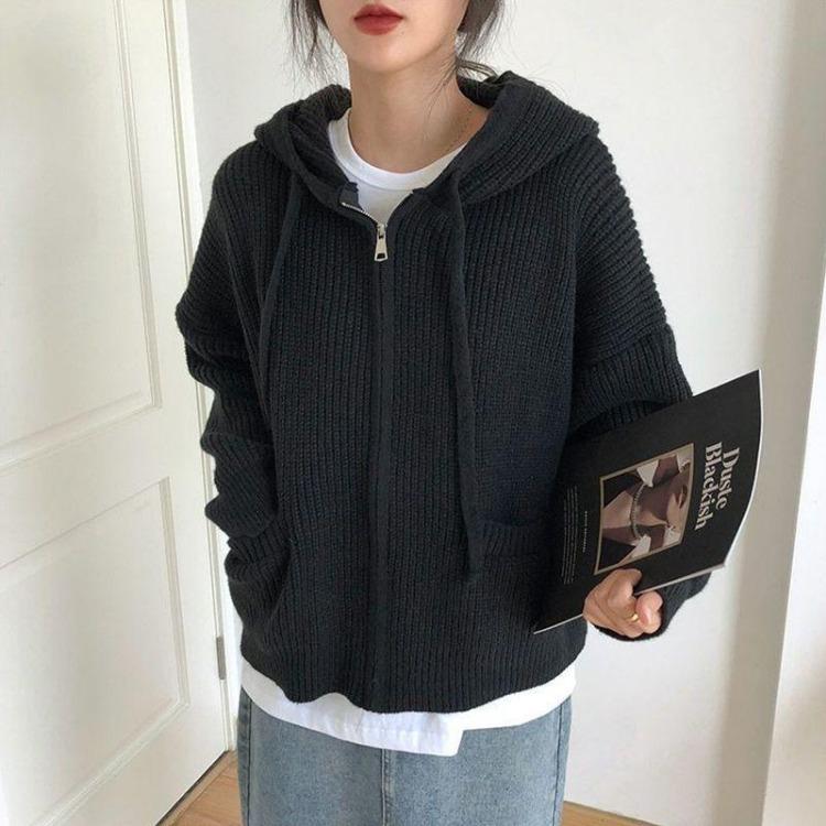 Autumn Winter Women Loose Knit Sweater Coat Long Sleeve Cardigan Large Size Solid Color XXXL чорний
Autumn Winter Women Loose Knit Sweater Coat Long Sleeve Cardigan Large Size Solid Color XXXL чорний