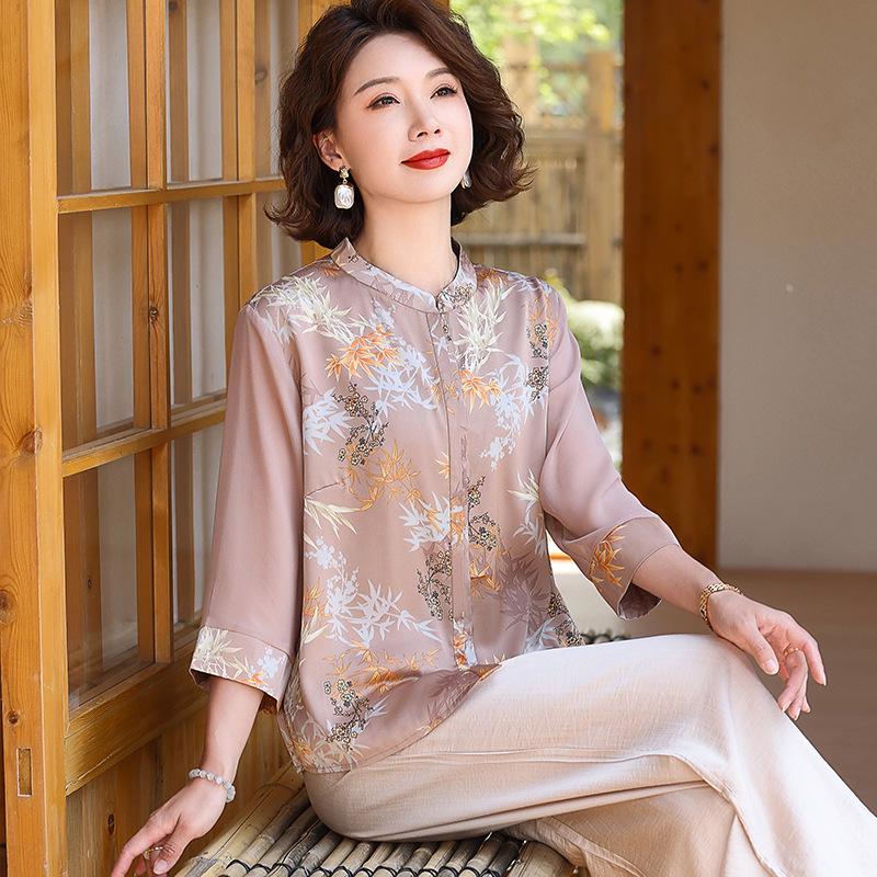 Stylish Chiffon Print Short-Sleeve Set for Young Mothers 3XL (120-135 jin)
Stylish Chiffon Print Short-Sleeve Set for Young Mothers 3XL (120-135 jin)