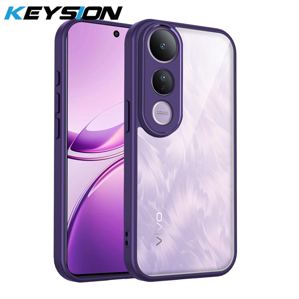 KEYSION Transparent Phone Case for VIVO V50 Lite 5G Soft Silicone+PC Clear Shockproof Phone Back Cover for VIVO V50 Lite for VIVO V50 Lite 5G фиолетовый
KEYSION Transparent Phone Case for VIVO V50 Lite 5G Soft Silicone+PC Clear Shockproof Phone Back Cover for VIVO V50 Lite for VIVO V50 Lite 5G фиолетовый