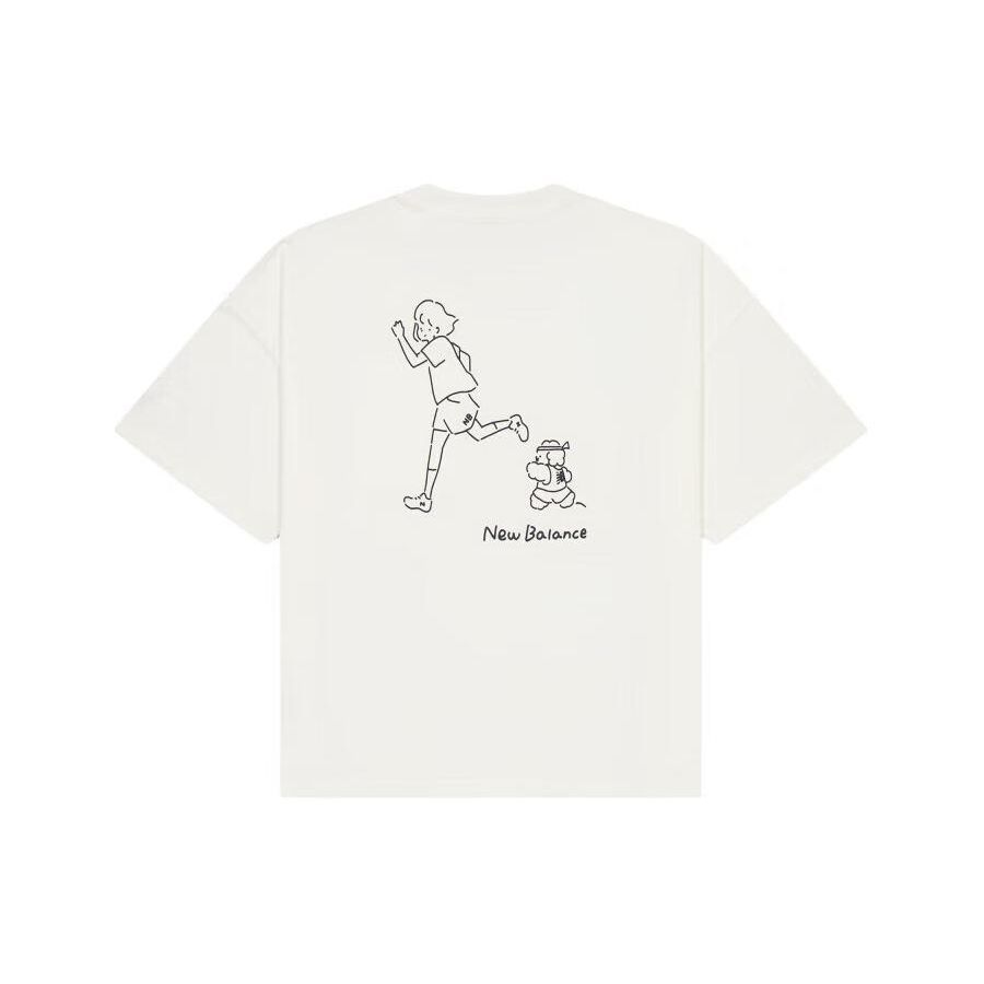 New Balance Cartoon Print Round Neck Short Sleeve T-Shirt With Drop Shoulders Women Tops White AWT42319-CIC
New Balance Cartoon Print Round Neck Short Sleeve T-Shirt With Drop Shoulders Women Tops White AWT42319-CIC