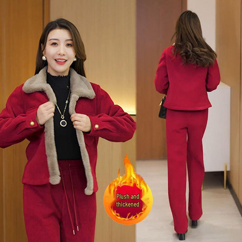 Arctic Velvet Corduroy Women s Stylish Plush Two-Piece Winter Set 2XL
Arctic Velvet Corduroy Women s Stylish Plush Two-Piece Winter Set 2XL