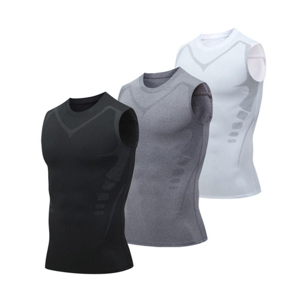 Compression Ionic Shaping Vest Quick-Dry Shirts Tank Top Fashion Men Ice-Silk Slimming Vest Men S белый/синий
Compression Ionic Shaping Vest Quick-Dry Shirts Tank Top Fashion Men Ice-Silk Slimming Vest Men S белый/синий