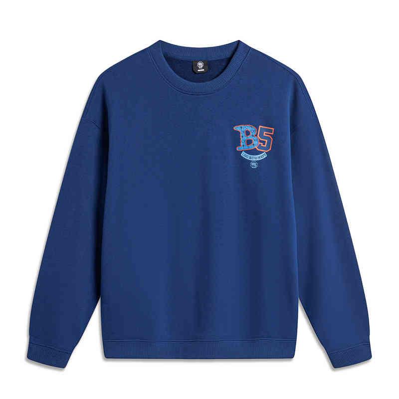 Li Ning Basketball Series Badfive Letter Print Crewneck Comfortable Breathable Loose Sweatshirt Men sweatshirt Navy-Blue AWDU383-3 M
Li Ning Basketball Series Badfive Letter Print Crewneck Comfortable Breathable Loose Sweatshirt Men sweatshirt Navy-Blue AWDU383-3 M