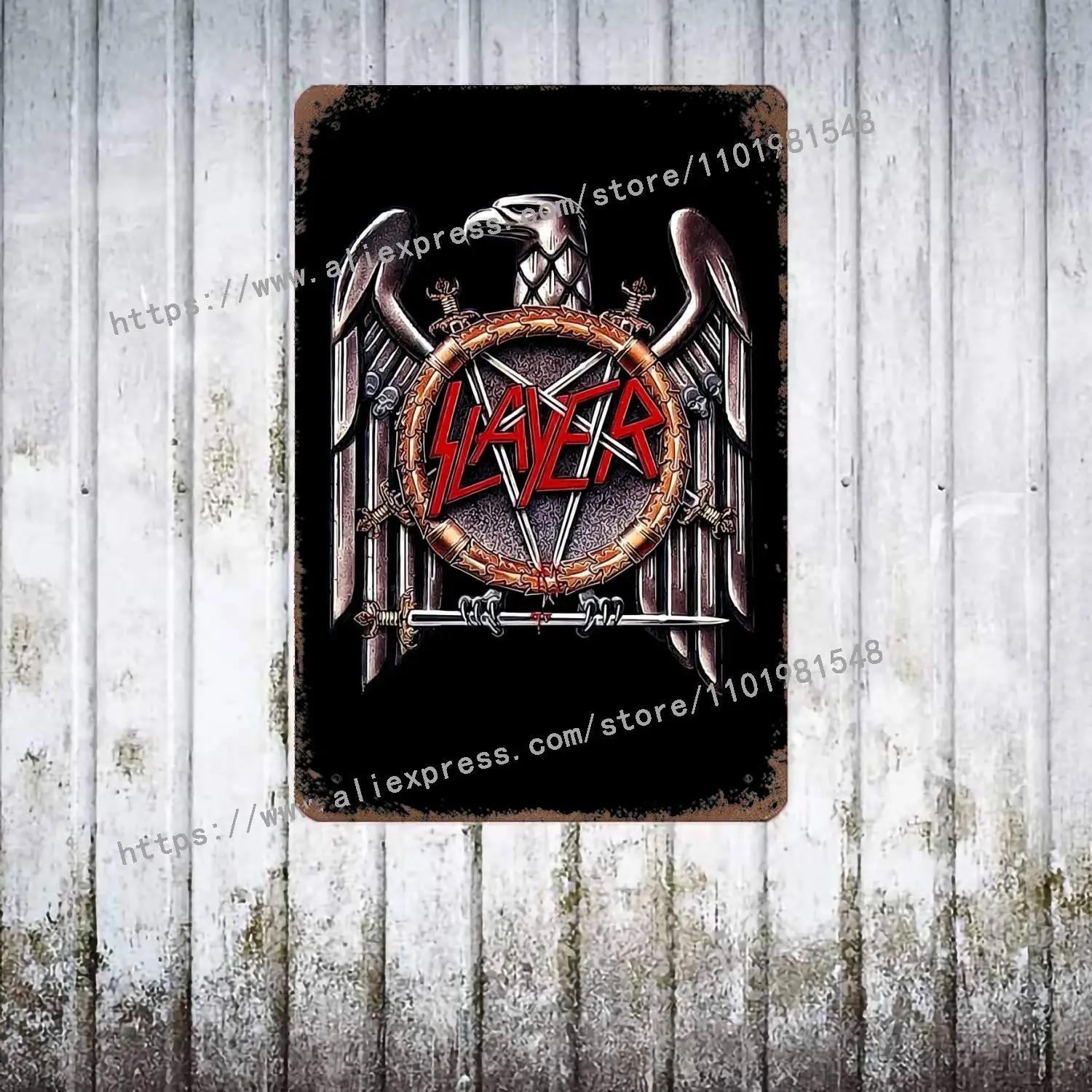 Slayer Eagle Музичний Постер Декор Постер Вінтажний Металевий Знак Декоративна Табличка для Пабу Бару Чоловічої Печери Клубу Настінна Прикраса 30x40cm(11.8x15.7inch)
Slayer Eagle Музичний Постер Декор Постер Вінтажний Металевий Знак Декоративна Табличка для Пабу Бару Чоловічої Печери Клубу Настінна Прикраса 30x40cm(11.8x15.7inch)