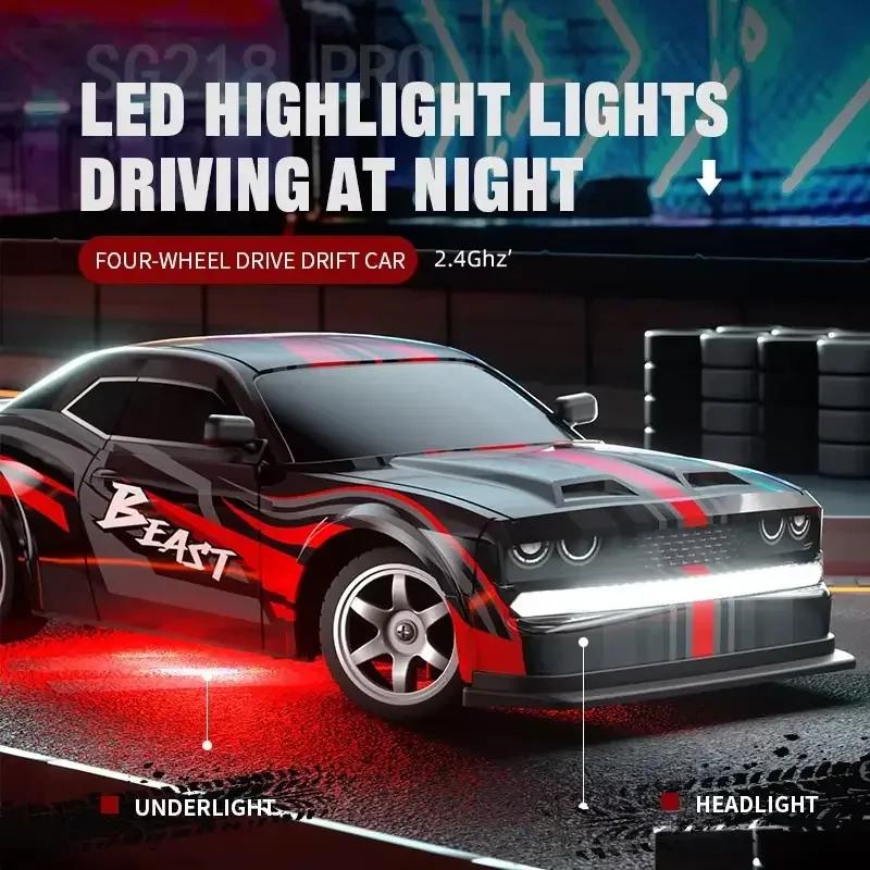 SG218 PRO 2.4G RC Drift Car 4WD Радиоуправляемая машина Высокоскоростная полноприводная радиоуправляемая мини-гоночная модель автомобиля Игрушка Подарки
SG218 PRO 2.4G RC Drift Car 4WD Радиоуправляемая машина Высокоскоростная полноприводная радиоуправляемая мини-гоночная модель автомобиля Игрушка Подарки