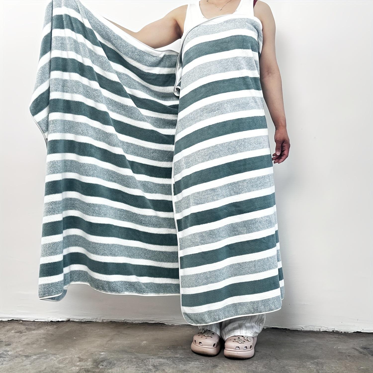 Ultra-thick Ultra-fine Fiber Towel Set Striped Beach Towel and Face Towel Perfect for Full-Body Drying and Daily Cleaning 200*105cm зелений
Ultra-thick Ultra-fine Fiber Towel Set Striped Beach Towel and Face Towel Perfect for Full-Body Drying and Daily Cleaning 200*105cm зелений