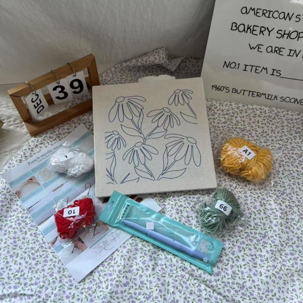 New Flower Pattern Punch Needle Kits for Beginners Yarns DIY Embroidery Starter Set Hoop Punch Needle Embroidery Kit Kids Adults
New Flower Pattern Punch Needle Kits for Beginners Yarns DIY Embroidery Starter Set Hoop Punch Needle Embroidery Kit Kids Adults