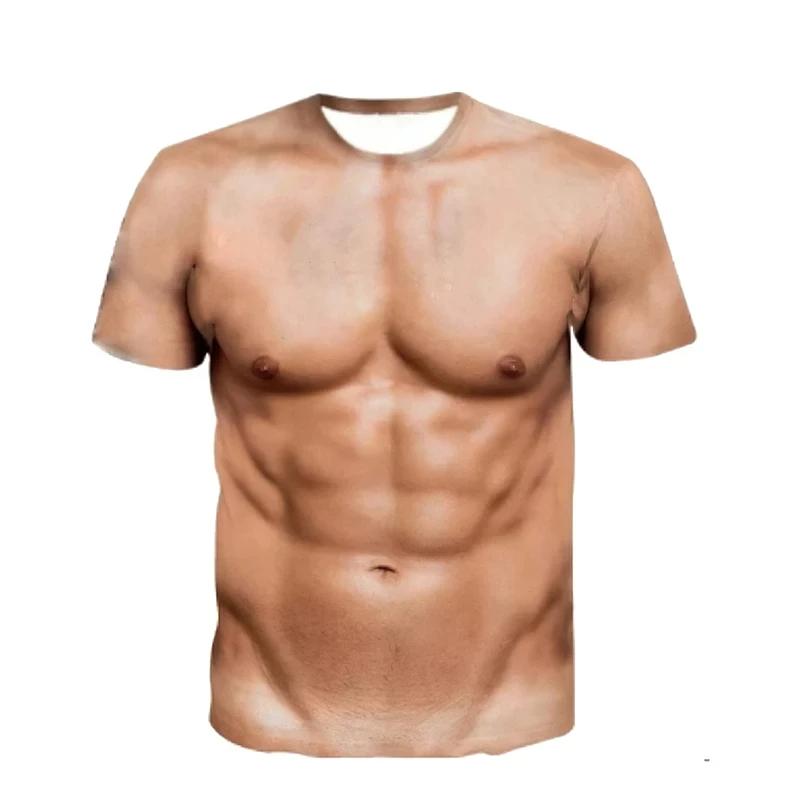 Funny Fake Muscle T-Shirt 3D Print Summer Men Short Sleeve T Shirts Streetwear O-neck Muscle Clothes Unisex Clothing 6XL
Funny Fake Muscle T-Shirt 3D Print Summer Men Short Sleeve T Shirts Streetwear O-neck Muscle Clothes Unisex Clothing 6XL