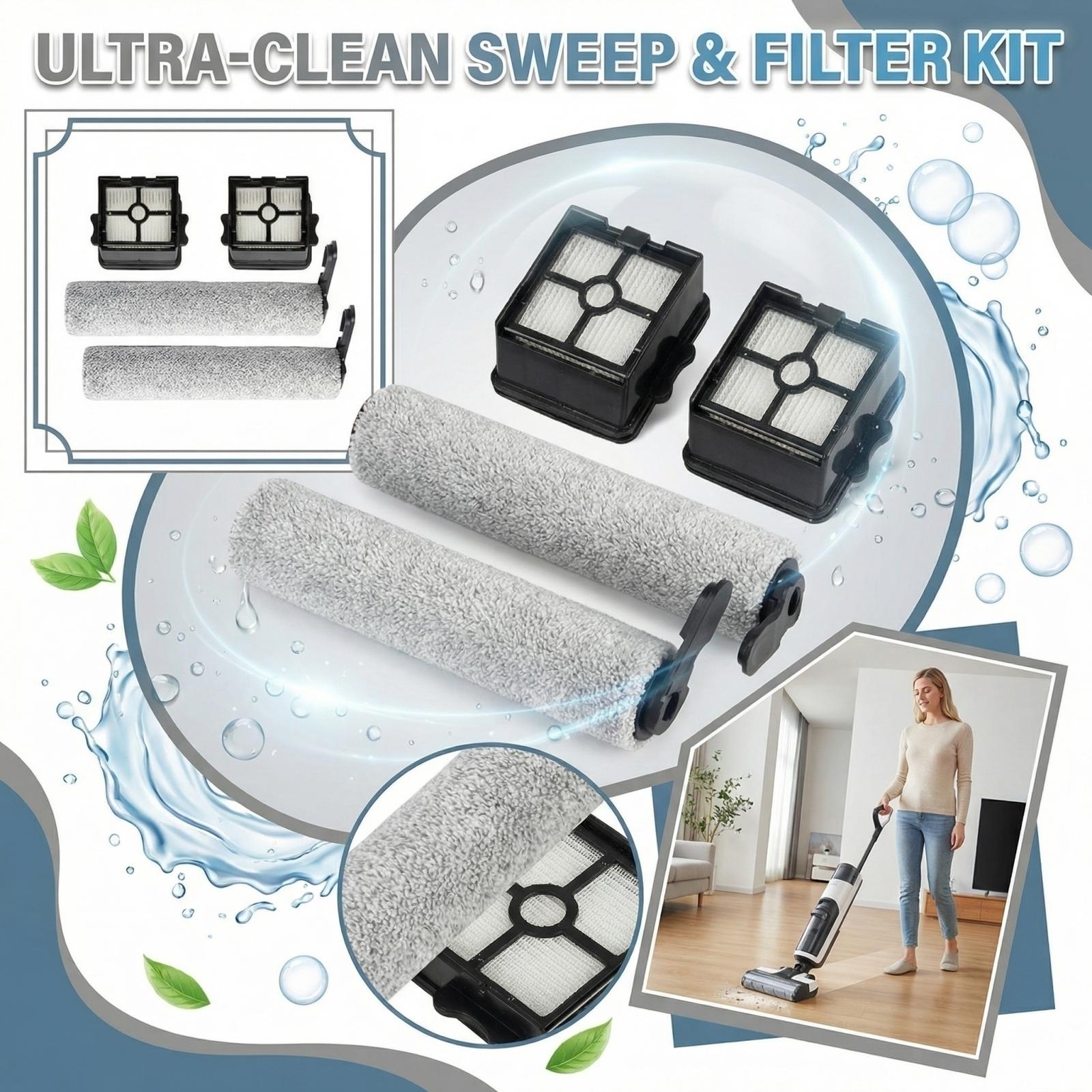 English: Roller Brush & Filter Replacement for Ultenic AC Elite Wet Dry Vacuum one size белый
English: Roller Brush & Filter Replacement for Ultenic AC Elite Wet Dry Vacuum one size белый