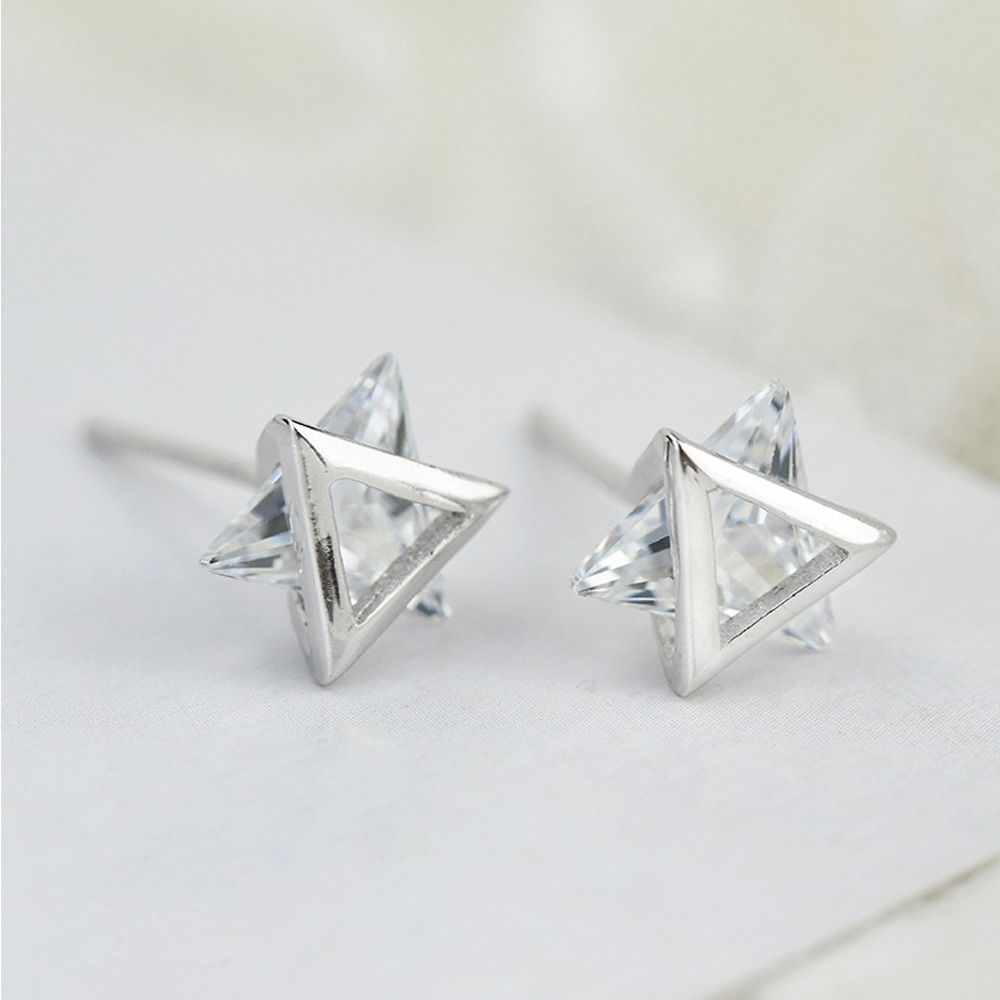 Triangle Girl Gift Niche Design Zircon Stud Earrings Korean Style Earrings Women Earrings Ear Studs білий
Triangle Girl Gift Niche Design Zircon Stud Earrings Korean Style Earrings Women Earrings Ear Studs білий