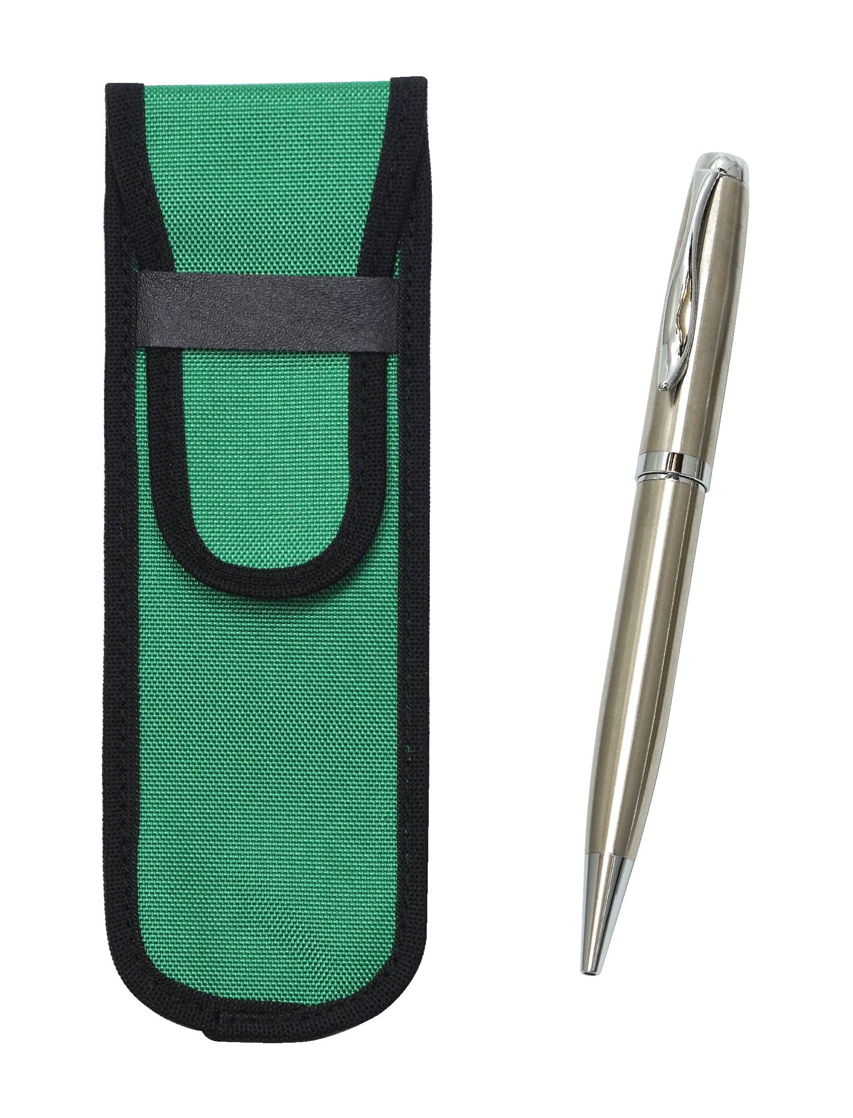 Cloth Pencil Case Green Elegant Silver Rotating Ballpoint Pen Set 2 Pack T23-NK02G-LF01CB-2
Cloth Pencil Case Green Elegant Silver Rotating Ballpoint Pen Set 2 Pack T23-NK02G-LF01CB-2