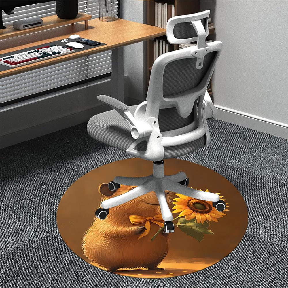 1pc Capybara Sunflower Chair Carpet for Office - Durable, Ideal for Chair Mats, Stylish & Functional Decorative Rug yy260203062 80cm by 80cm
1pc Capybara Sunflower Chair Carpet for Office - Durable, Ideal for Chair Mats, Stylish & Functional Decorative Rug yy260203062 80cm by 80cm